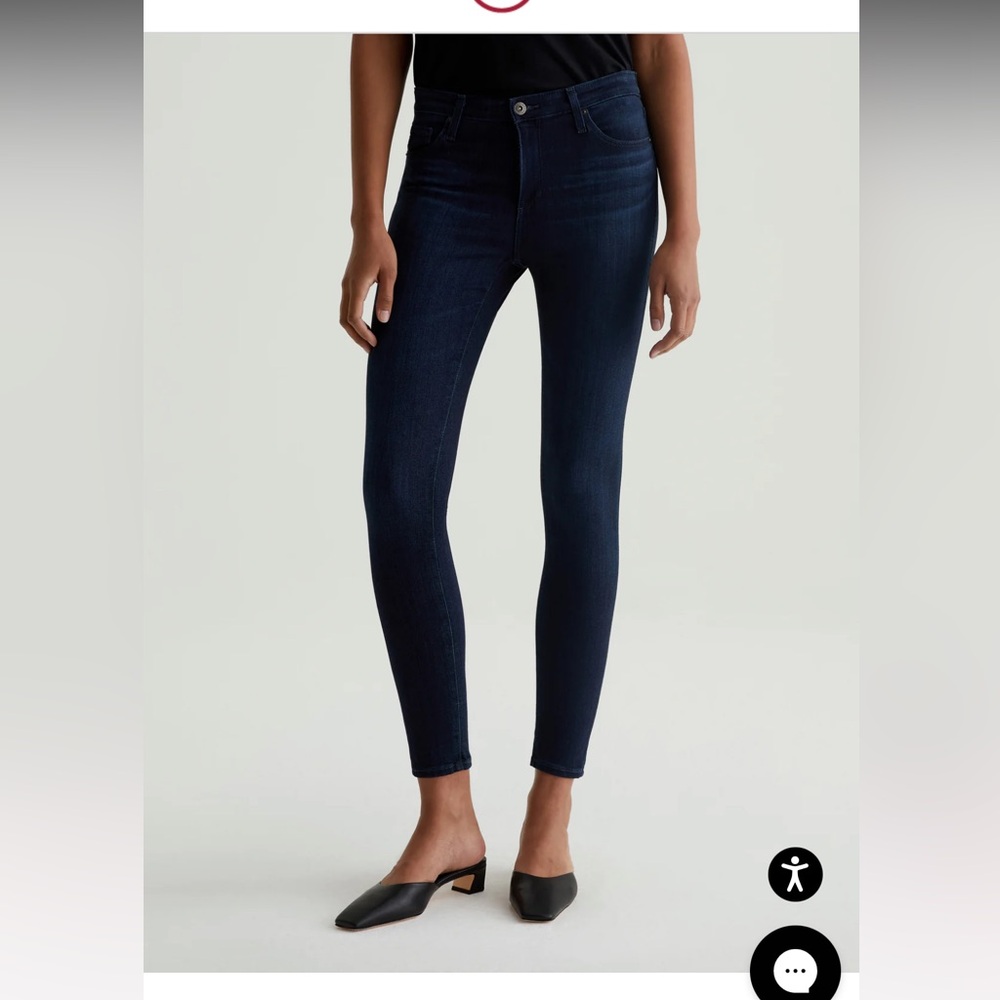 NWT AG Adriano Goldschmied 👖dark blue legging ankle super skinny jeans - size 27